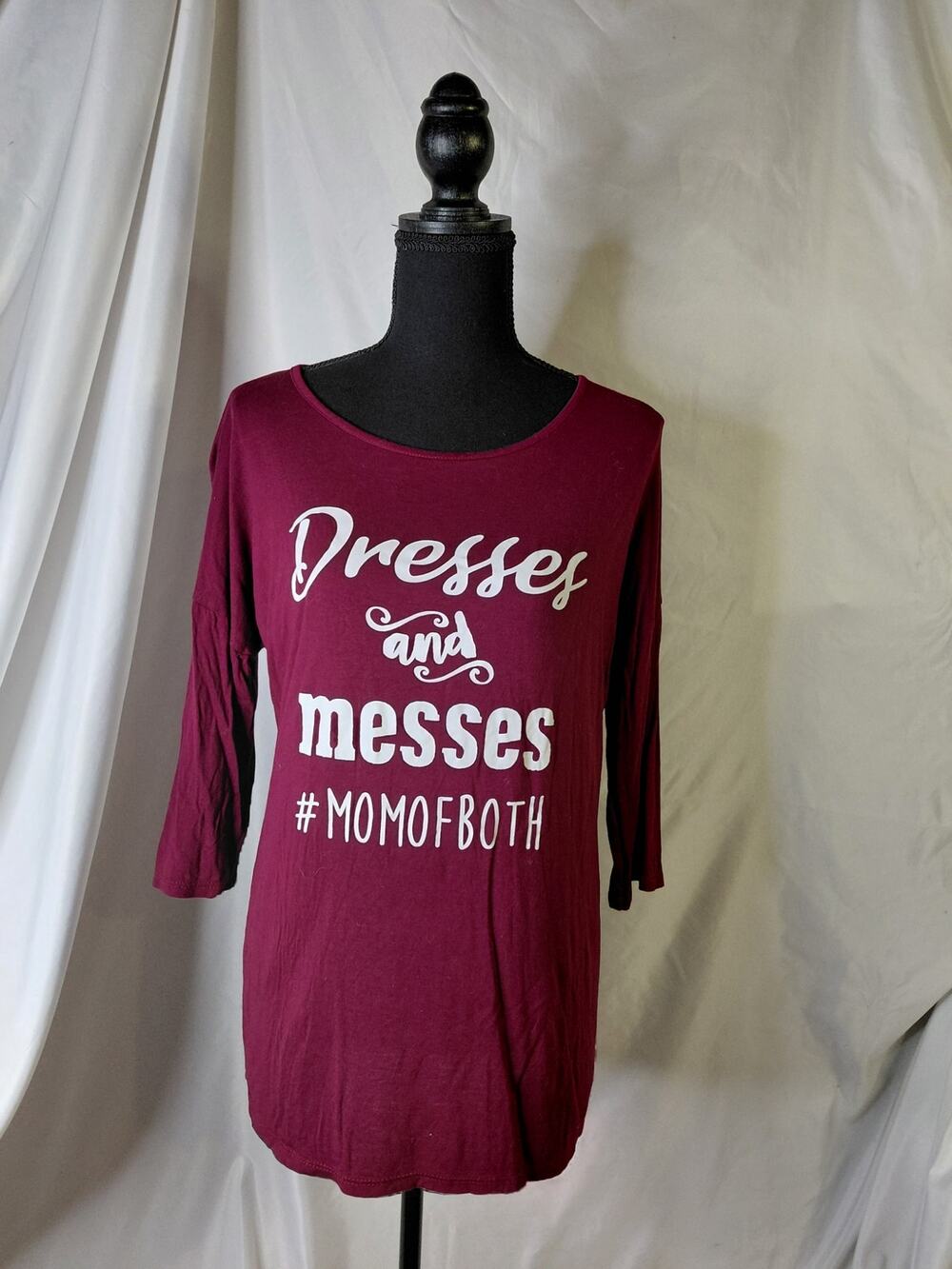 DRESSES AND MESSES 3/4 SLEEVE SHIRT